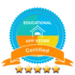 Logos of quality and safety certifications for Smart Tales