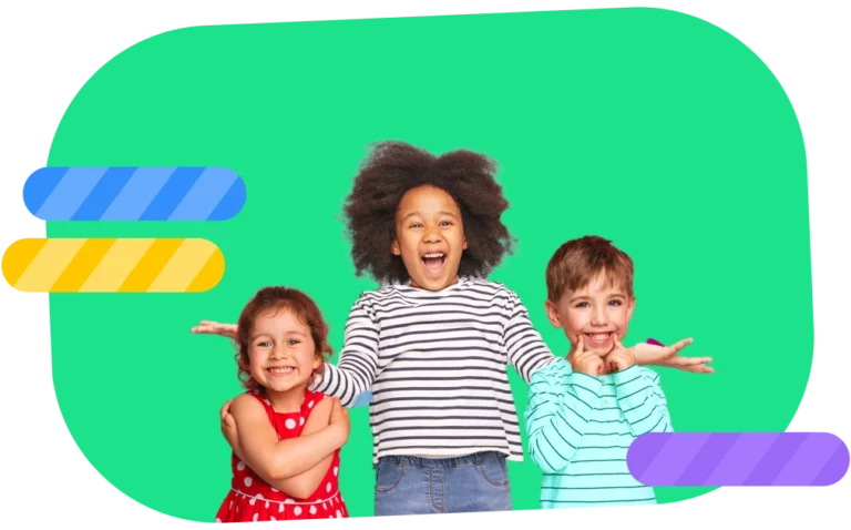 Happy and calm children enjoying their time.