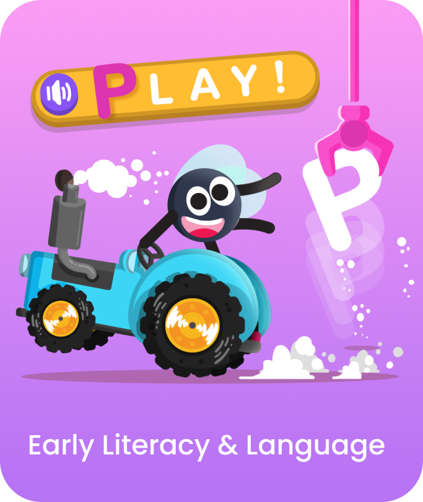 Stories and guided vocabulary activities that build comprehension, communication, and early reading confidence.