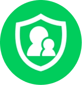 Security icon for online safety and data protection.
